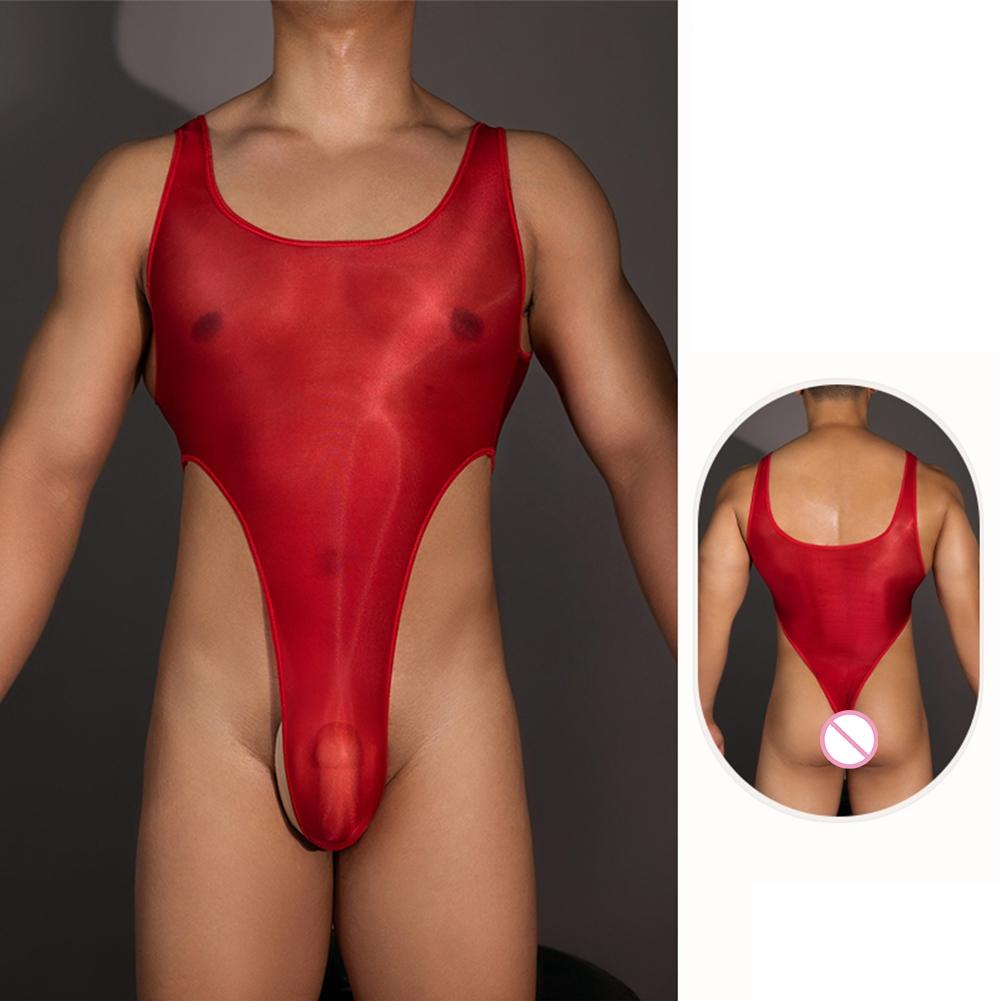 Sexy Bodysuit Shorts Sissy Stockings Stretchy Thong