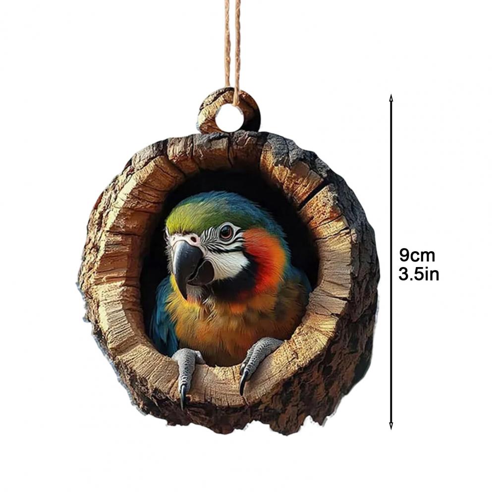 Adornos Navideños Acrílico Dibujos Animados Bosque Acrílico Adornos Navideños Decoración de Temporada para Árbol Techo Patrón Lindo Recuerdo