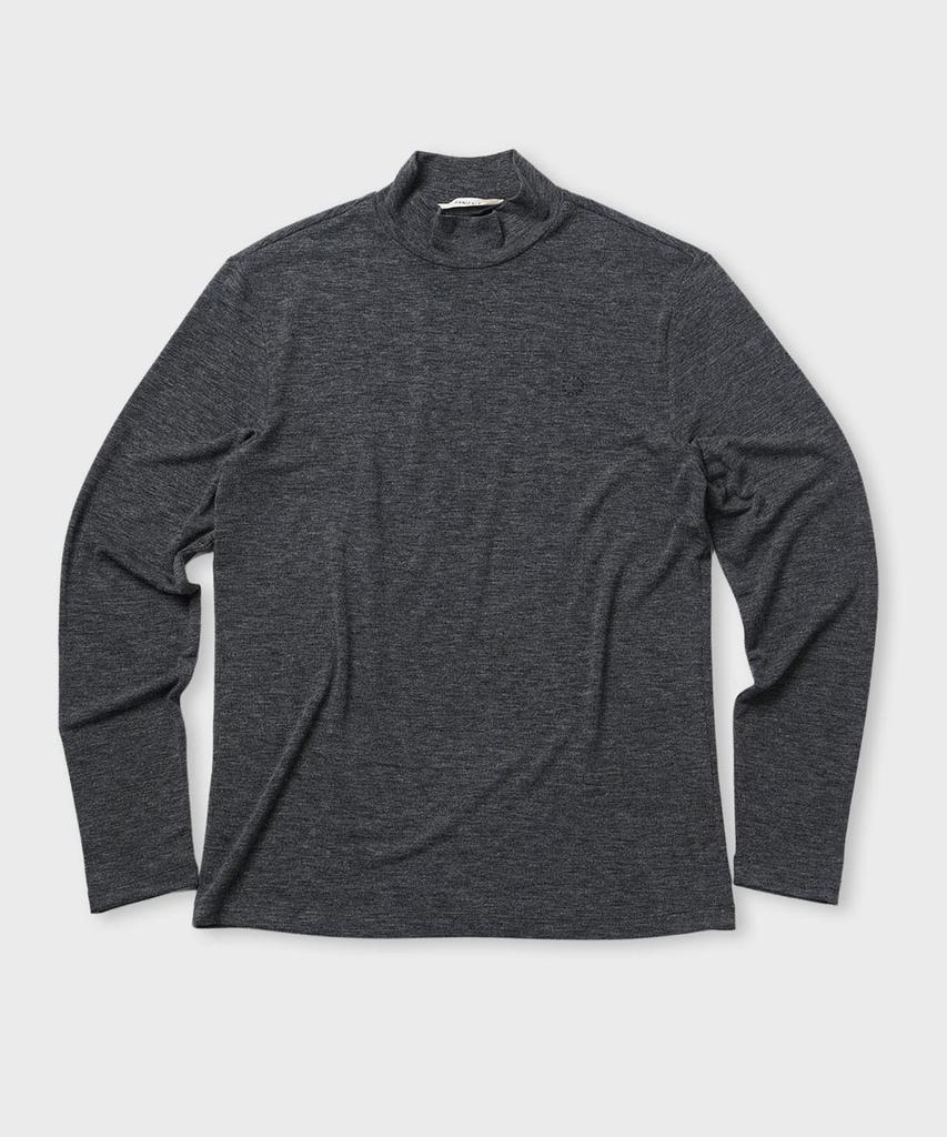 PANICALE Slim Fit Embroidered Turtleneck T-Shirt [7 Colors]