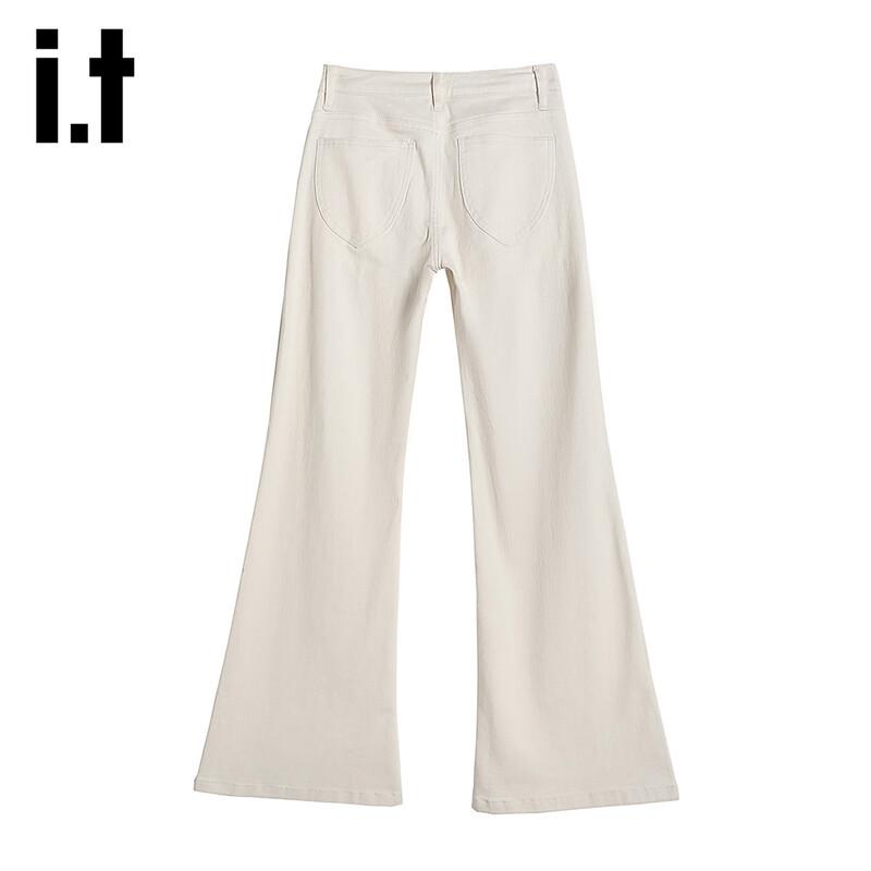 Izzue Women's High-Waist Slim Fit Flare Jeans