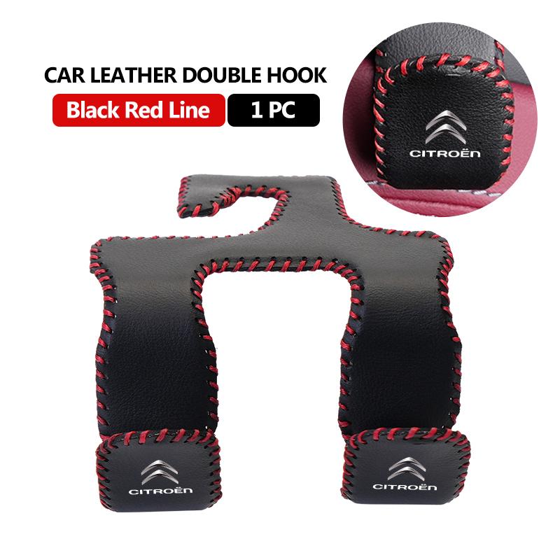 

Leather Car Seat Back Head Rest Double Hook Handbag Bracket For Citroen Grand Berlingo Jumper Celysee Xsara Picasso Aircross