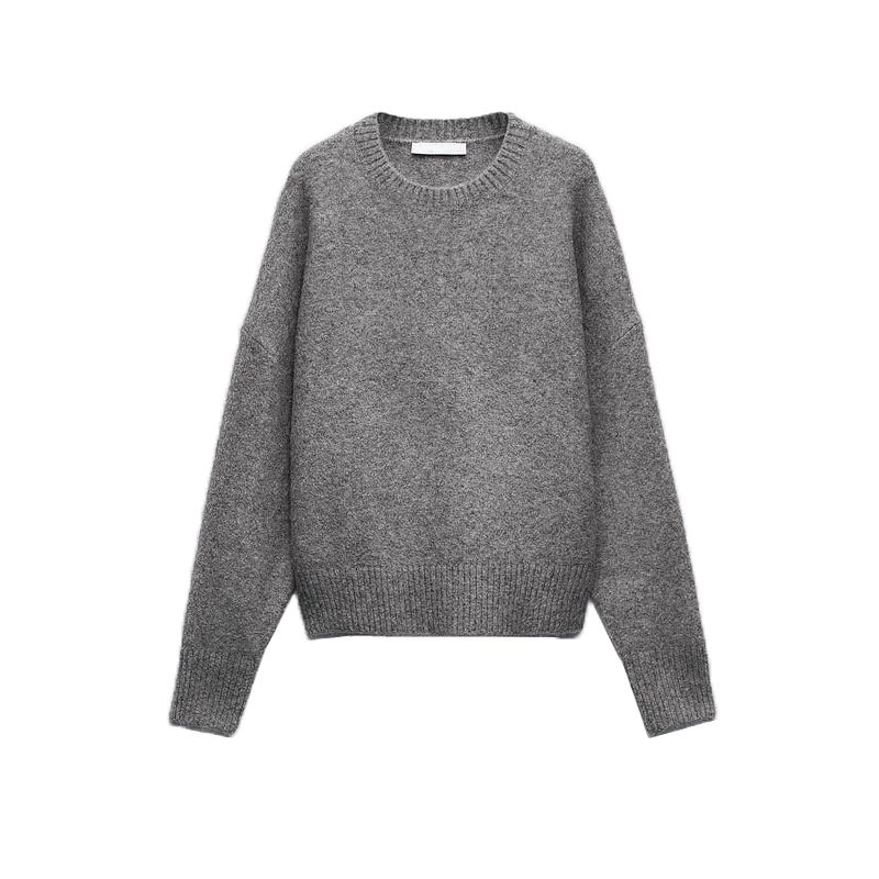 Fall and Winter New Arrival Women's Clothing Lazy Fashion Crew Neck Pullover Sweater Easiest for Match Soft Knitwear 2142186