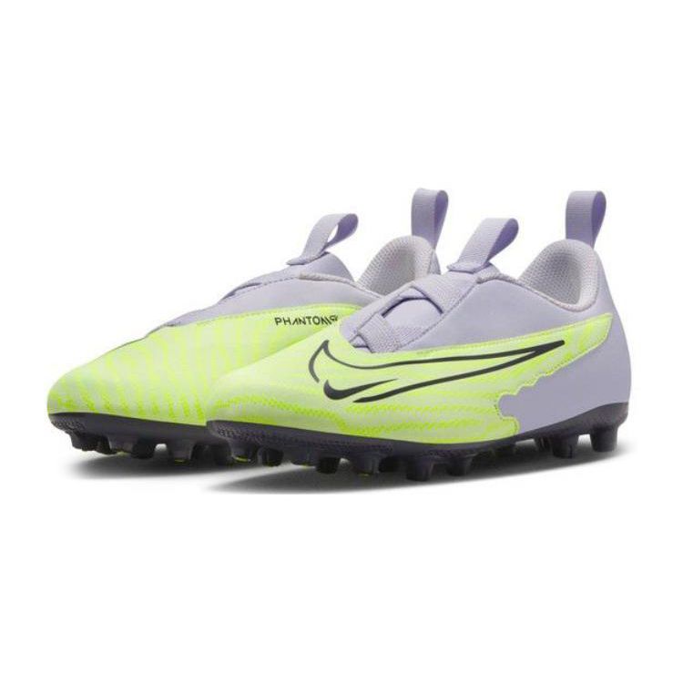 Nike Phantom Gx Academy Hg Sports Comfortable Non-Slip Wear-Resistant Low-Top Youth Soccer Shoes Kids Soccer Shoes White Yellow DD9548-705