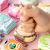 4 Pcs Mini Cute Cartoon Memo Pad Game Console Vegetable Bread Shape Sticky Note Portable Message Book Pendant Book