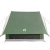 Family Tent with Roof Green and White 220 x 220 x 184 cm