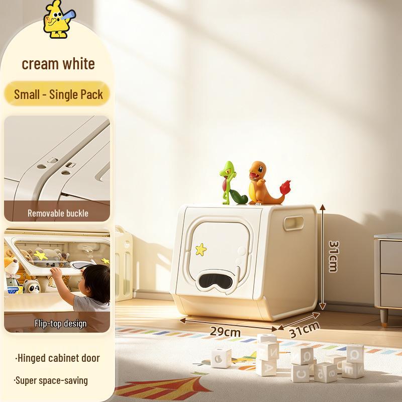 Living Room Large Capacity Plastic Storage Cabinet for Clothes, Snacks, and Toys
