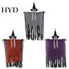 Scary Hanging Halloween Prop 38" Witch Decoration, Spooky Flying Skeleton Ghost Haunted House Decorations for Outdoor, Indoor Porch Yard Patio