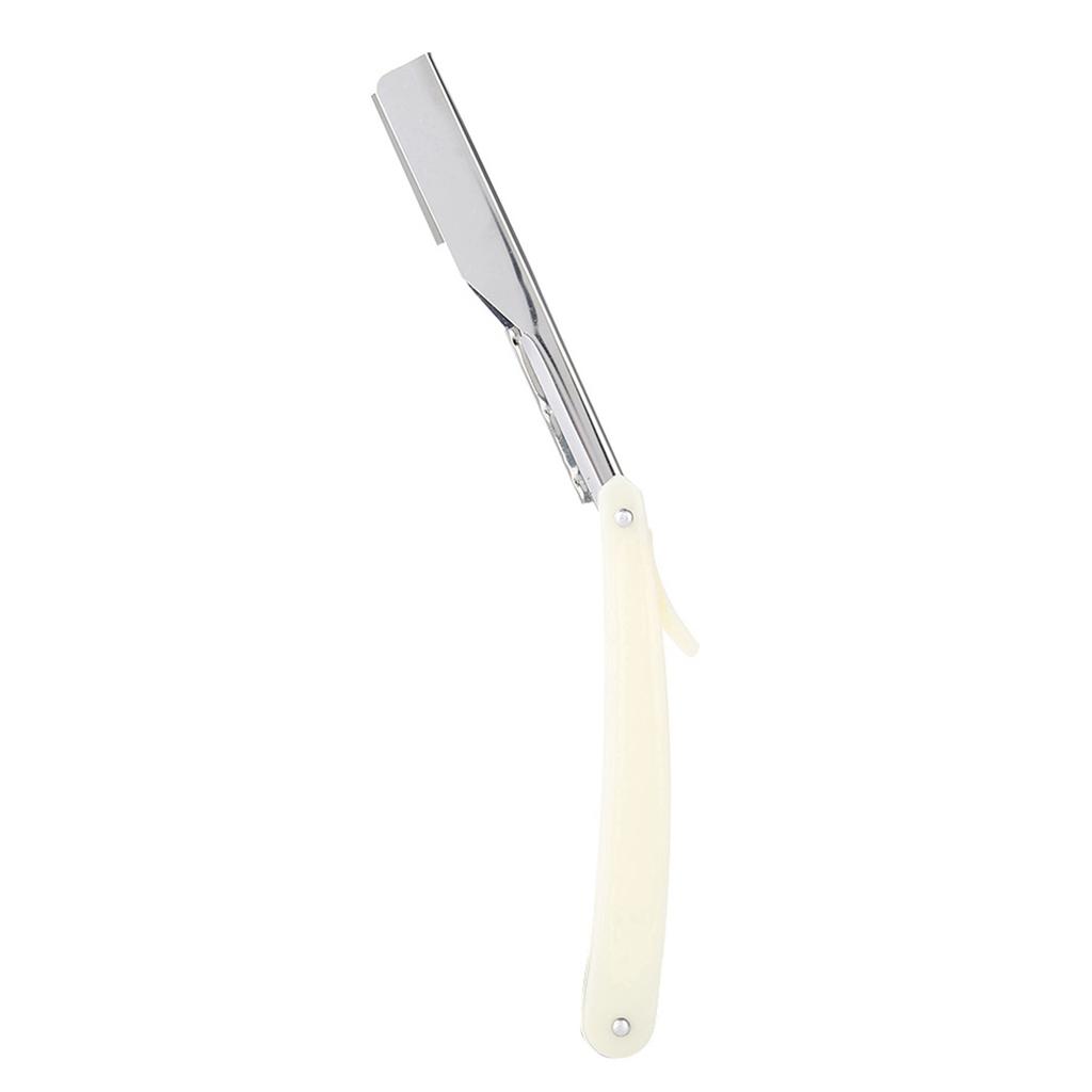 Barber Straight Hair Clipper Salon Folding Blade with Blade Black