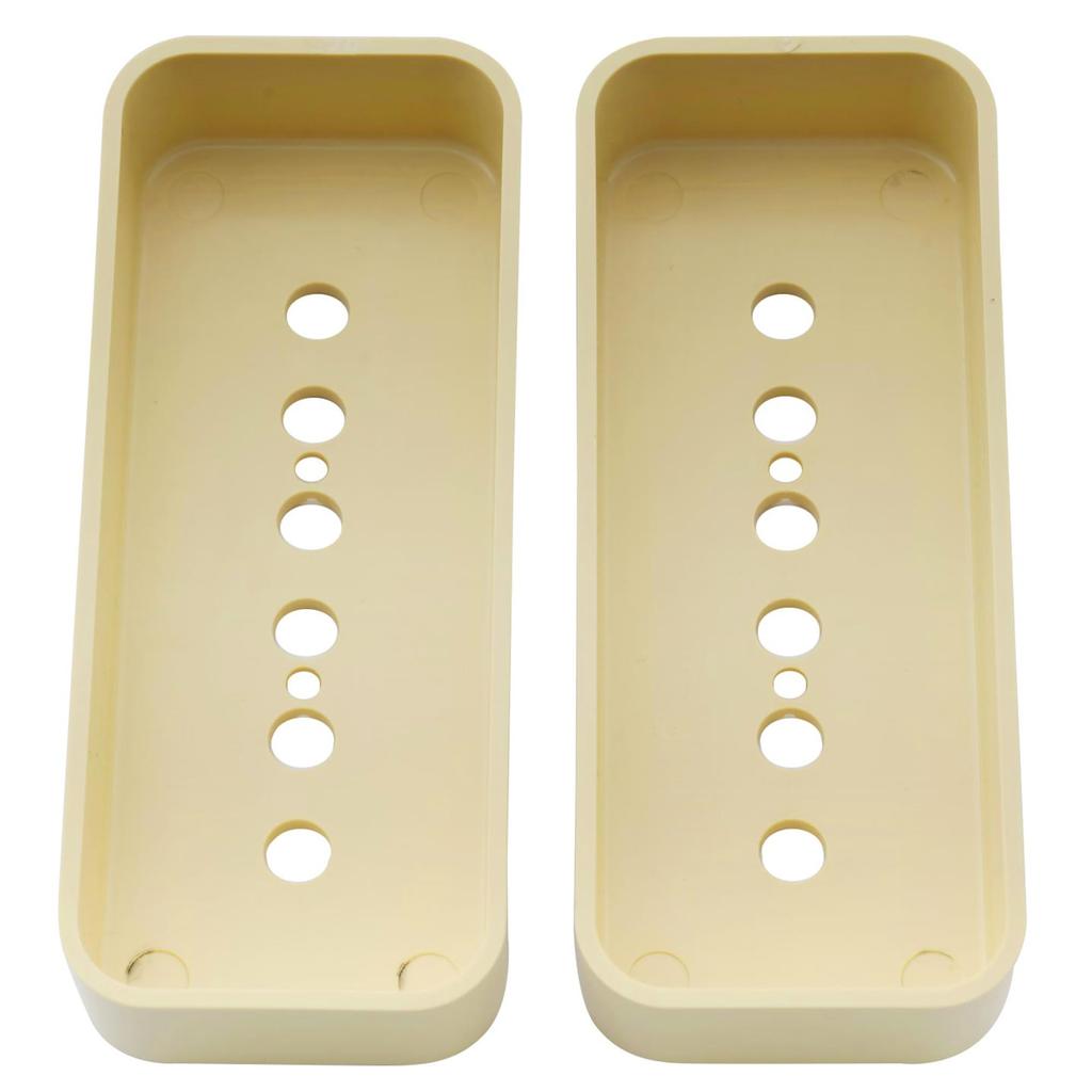 Musiclily Pro P90 Pickup Soap Bar PU Cover USA for Gibson LP Les Paul Electric Cream of Guitar, (Set 2)