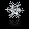 Korean Style Snowflake Brooch – Cute Crystal Rhinestone Pin, Christmas Badge for Men & Women