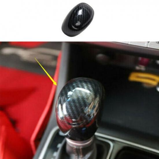 For Hyundai Sonata 2015-19 Carbon ABS Inner Gear Shift Knob Molding Cover Cap 1X