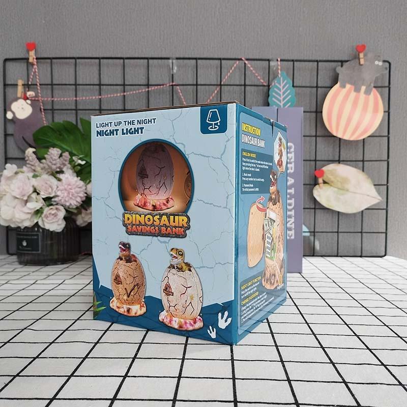 Tyrannosaurus Rex Fingerprint Egg Safe - Kids Piggy Bank Toy Gift