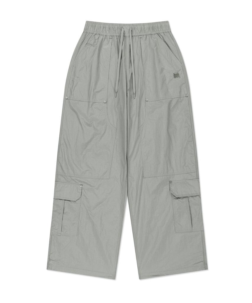 BROWNBREATH Tag Double Knee Nylon Pants - Gray