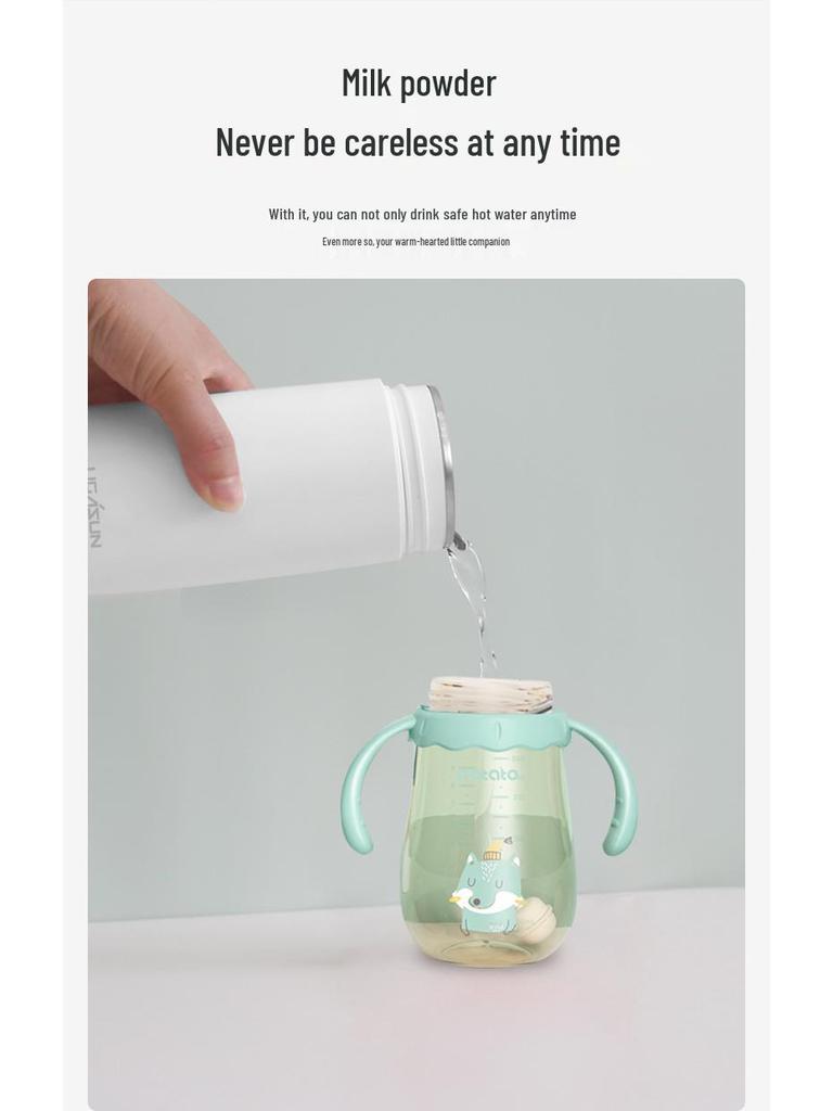 Compact Electric Heating Thermos Cup: Portable Mini Water Boiler for Students & Travel