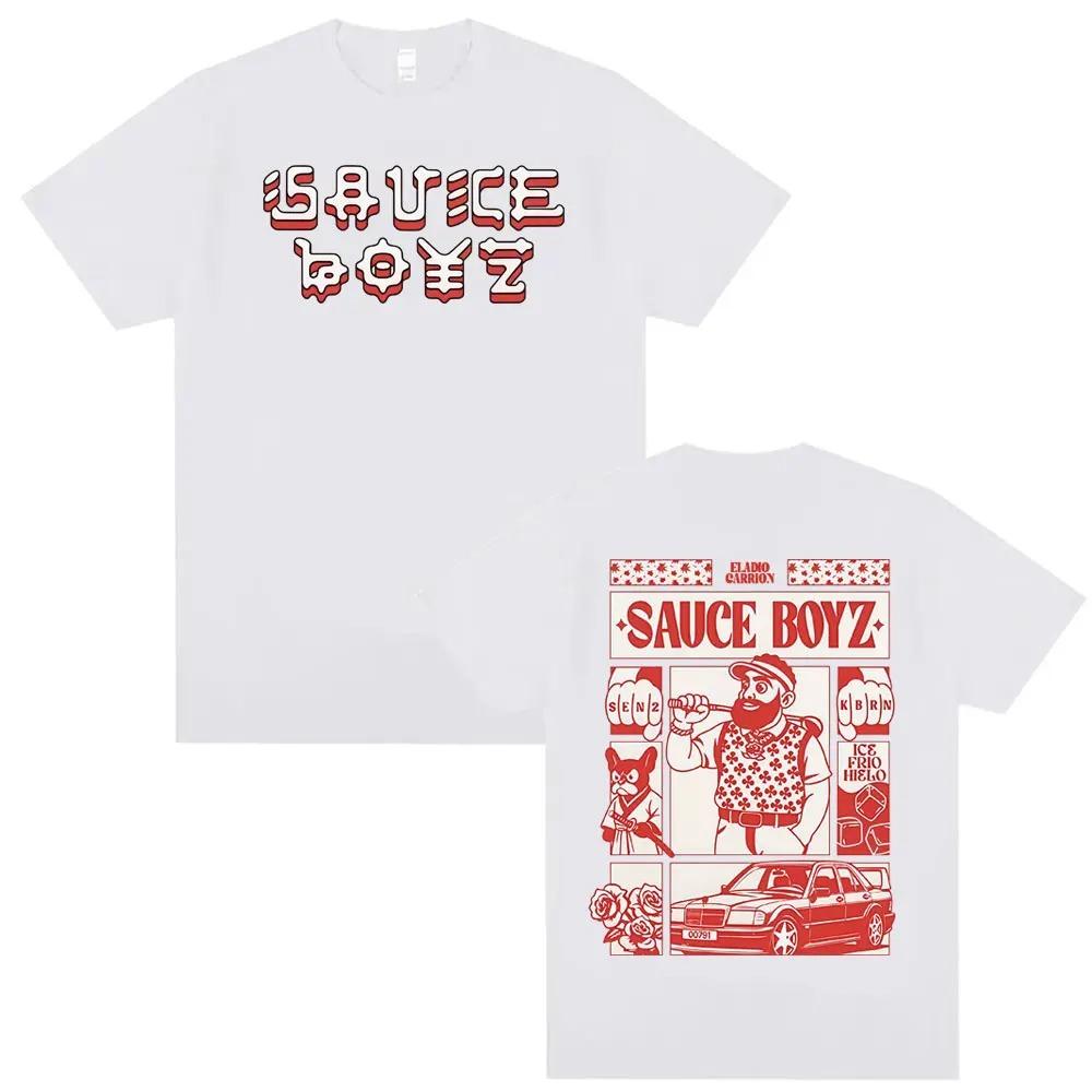 Hip Pop Y2k Tops Rapper Eladio Carrion Sen2 Kbrn Album Tour Classic Fashion 202526 Casual Loose Cotton Printed Tshirt Unisex