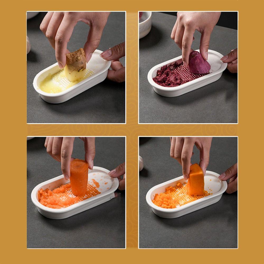 Manual Ginger Grater Ceramics Vegetable Grinding Tool Food Maker Kitchen Grater  Complementary Food