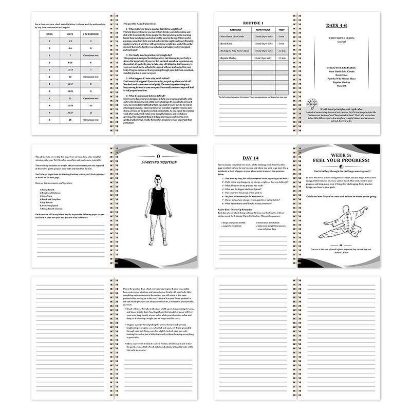 Tai Chi Walking Plan: 28-Day Journal for Seniors