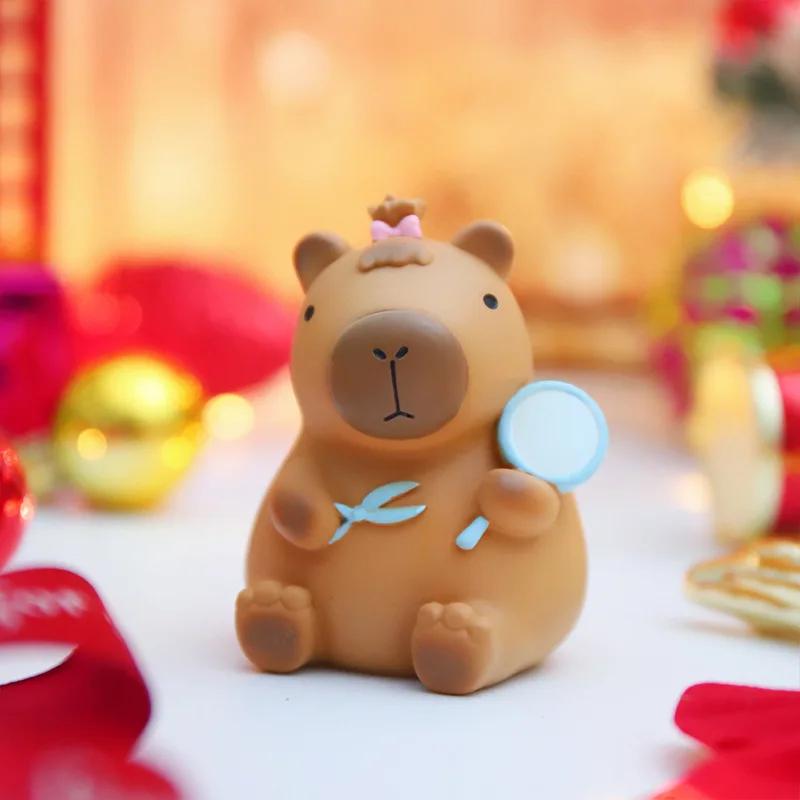 Capybara Figur Blind Box Simulation Capibara Kawaii Anime Tiere Figuren Puppe Kinder Geburtstag Weihnachtsgeschenk