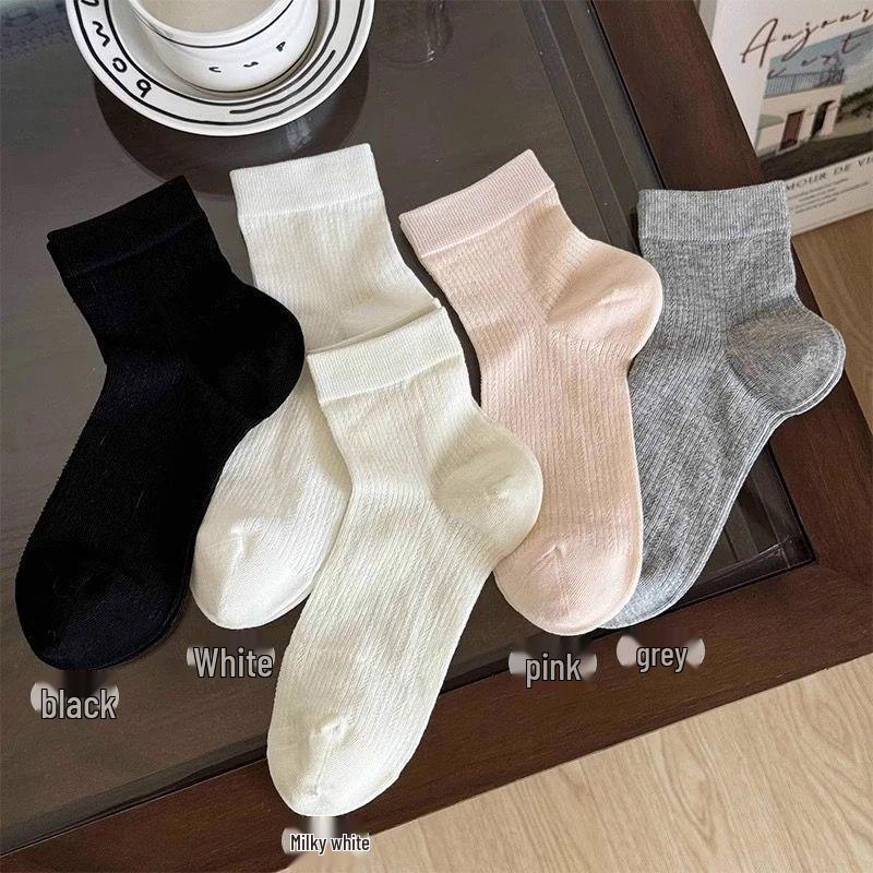 

Женские летние сетчатые дышащие белые носки - хлопковые носки-подследники в балетном стиле One Size розовый