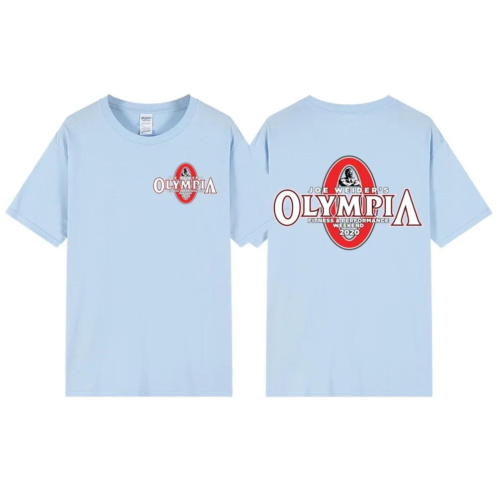 T-shirt da Uomo OLYMPIA Stampata in Puro Cotone Nuova Tendenza Estiva Hip Hop Street Sports Fitness Comoda T-shirt ad Alta Vendita da Uomo