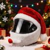 Christmas Helmet Cover Motorcycle Helmet Cover Full Face Safe Hat Santa Claus Racing Cap Merry Christmas Decoration Gift