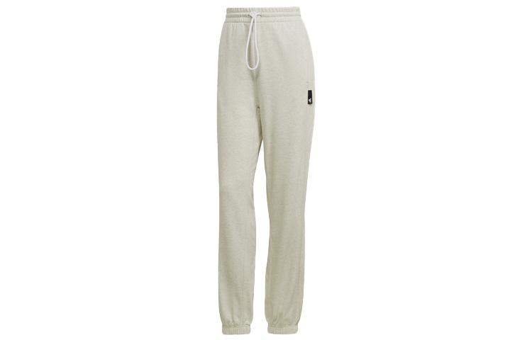 

Adidas Knitted Sweatpants Women s Light Gray Moderate Cuffed Pants HF1868 L