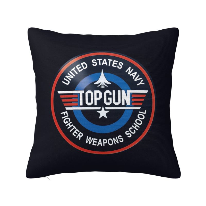 Custom Tom Cruise Maverick Film Top Gun Luxury Throw Pillow Cover Living Room Decoration Cushions for Sofa