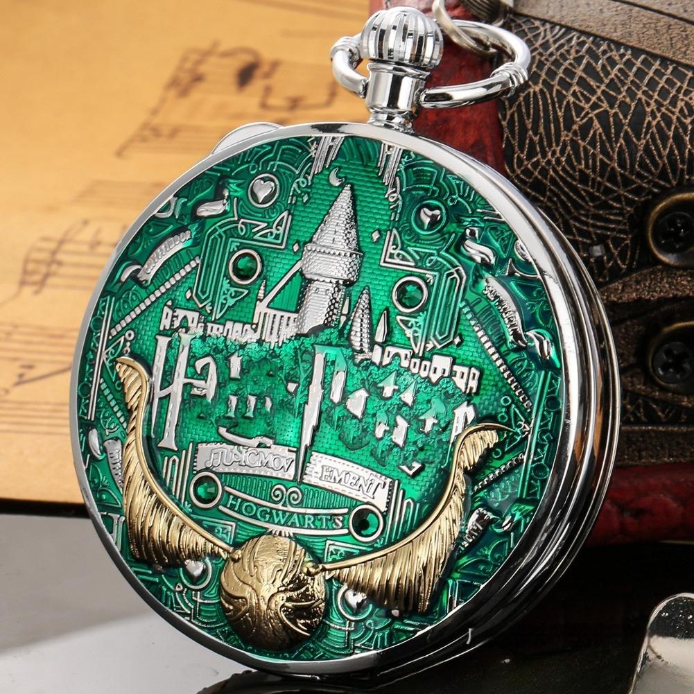Creative Quartz Music Box Pocket Watch - Harry's College Epoxy Music Box Watch
