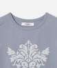 MILLO WOMEN Motif Short Sleeve T-Shirt [Ash Blue]
