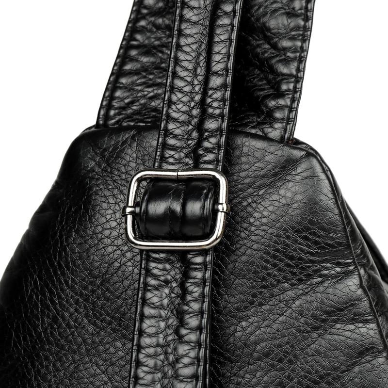 Soft Leather Shoulder Bag Women's Chest Bag Soft Leather Crossbody Bag Travel Satchel