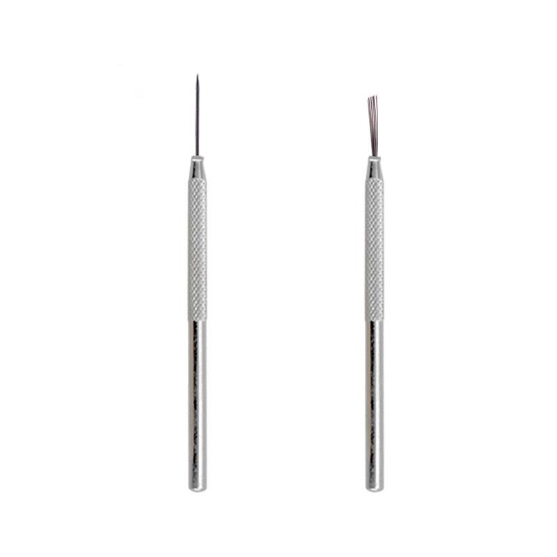 Non-Slip Polymer Clay Sculpting Tools: Seven-Needle Texture Brushes