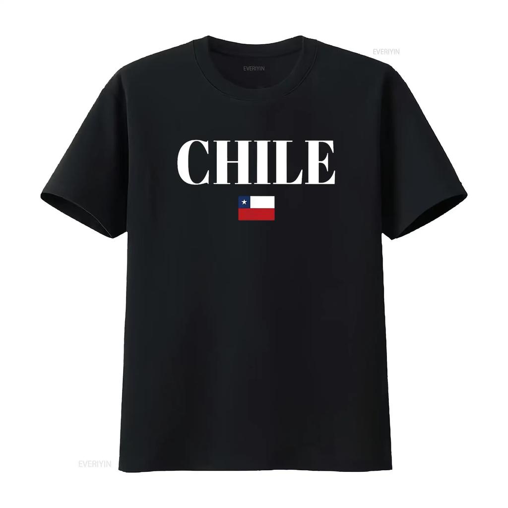 CHILE Flag Women T Shirt Vintage Washed Graphic Unisex Fashion Stylish Soft Top For Everyday Wear Designer Clothes Versatile