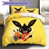 Bing Pattern Bedding Quilt Set  Home Decoration  Gift (1 * Duvet Cover + 2 * Pillowcase  Without Core)