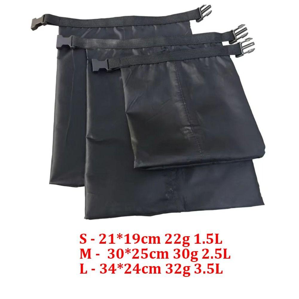 3pcs 1.5L 2.5L 3.5L Dry Bags Set Portable Dry Sacks Waterproof Dry Bags  for Rafting Boating Camping