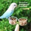 Parrot Food Bowl Feeder Cup With Clip Small Pet Bird Feeder Water Bowl Bird Cage Feeder Pet Feeding Basin Bracket Accessories
