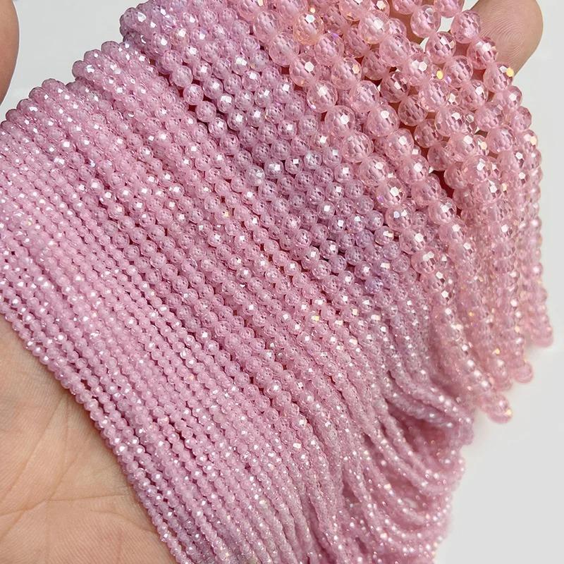Perline in Pietra di Zircone Naturale Sfaccettata da 2mm/3mm/4mm per la Realizzazione di Bracciali Collane Anelli Catene per la Vita Accessori Gioielli Fai da Te Brillanti