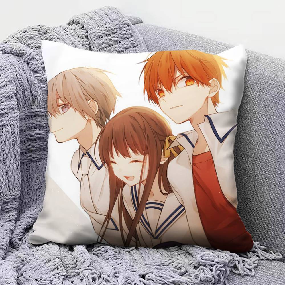Manga Fruits Basket Anime Home Sofa Cushion Covers and Aecorative Custom Pillow Covers