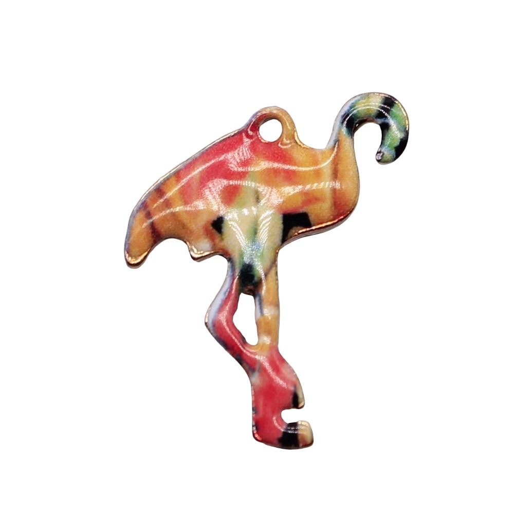 

10шт Подвески с фламинго Подвески Kc золотого цвета из цинкового сплава 24X16мм