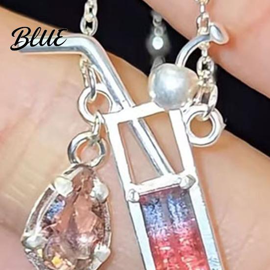 Everyday Wear Necklace Women Cocktail Glass Shape Charm with Beautiful