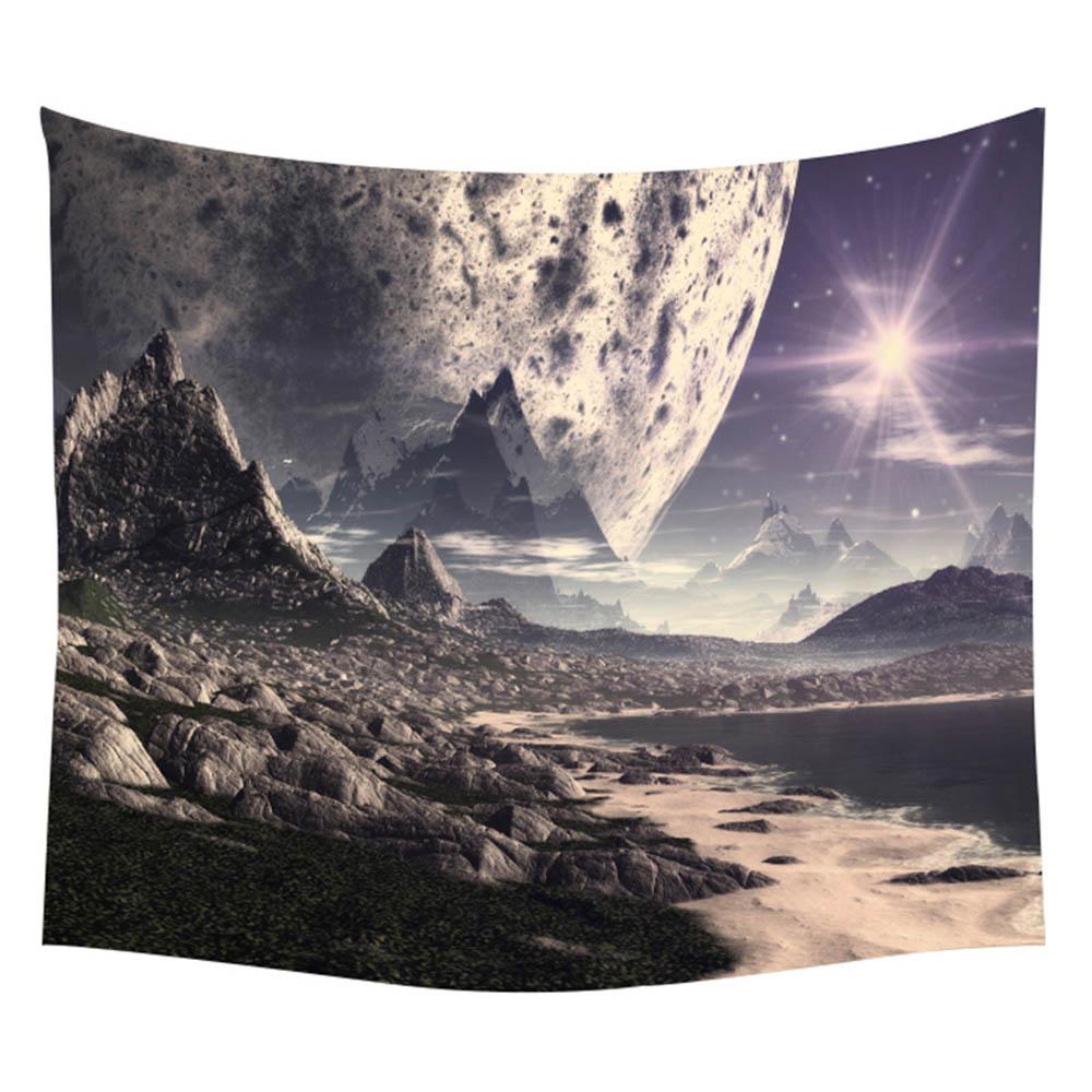 Galaxy Tapestry Space Wall Decoration Fabric Cosmic Star Polyester Home 100x75cm