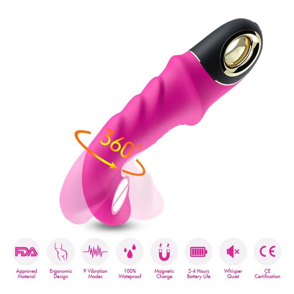 Powerful 9 Modes Vibrator Automatic Telescopic G-Spot Clitoris Stimulator Female Masturbation Sex Toys For Women Adults Shop 18+