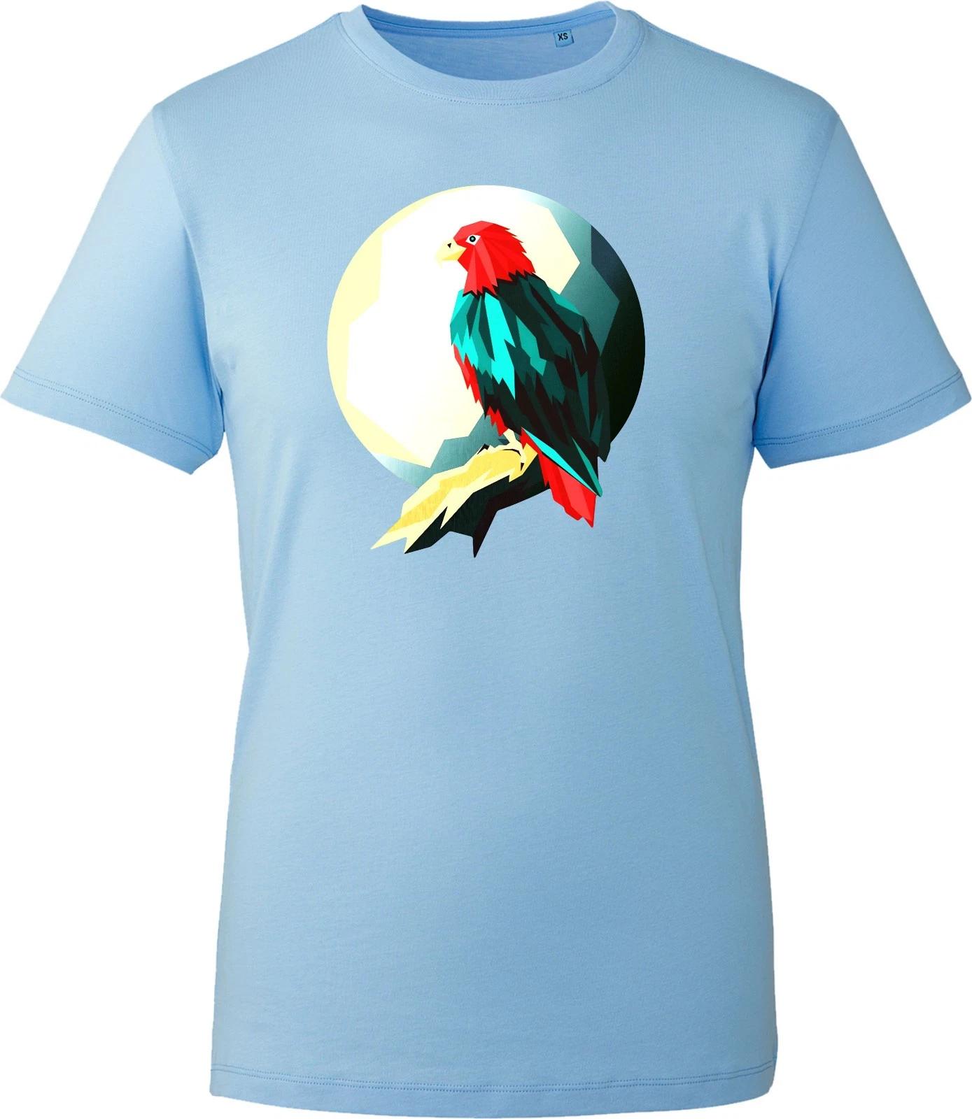 Cute Parrot Graphic Unisex T-Shirt, Novelty Cool Artwork Lover Gift Idea Tee Top 4XL