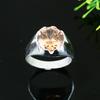 Natural Morganite Gemstone Handmade 925 Sterling Silver Ring Size 10.75 l3Y25