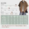 [FUZHIHUA] shirt men's half sleeve short sleeve big size Plain color quick drying soft light summer clothes t-shirt