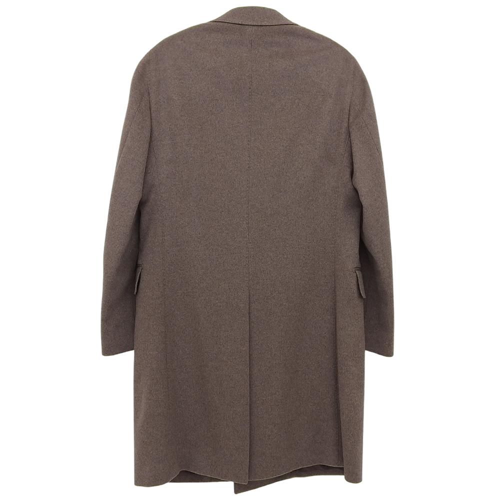 ONLY Excellent condition cashmere double chester coat for men, brown, size 48 coat 48 BrownUsed