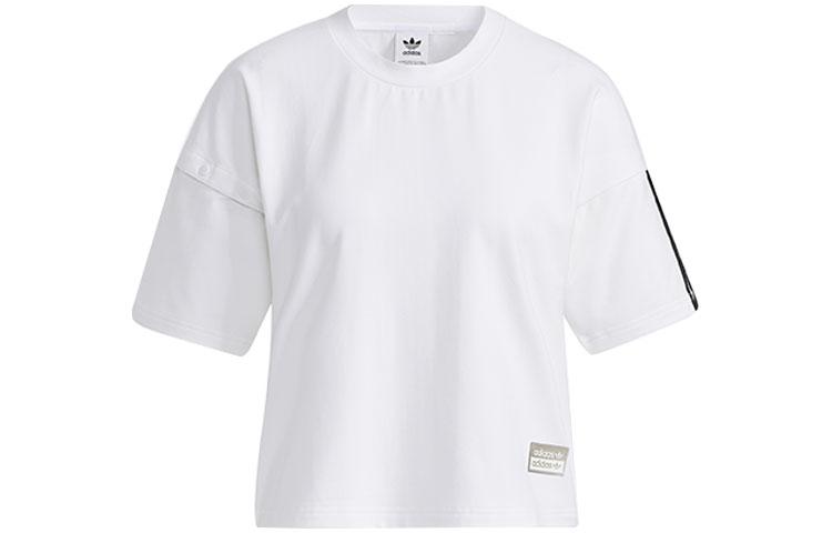 Adidas Originals Футболка Ryv Tee Ss с опущенным плечом Женская Белый H39016 32