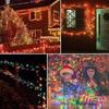 AKISOT Christmas LED Illumination Lights for Outdoor 33m 50m 100m 100m LED String 8 Lighting Memory Interior Christmas Decorative Wired LED Garland