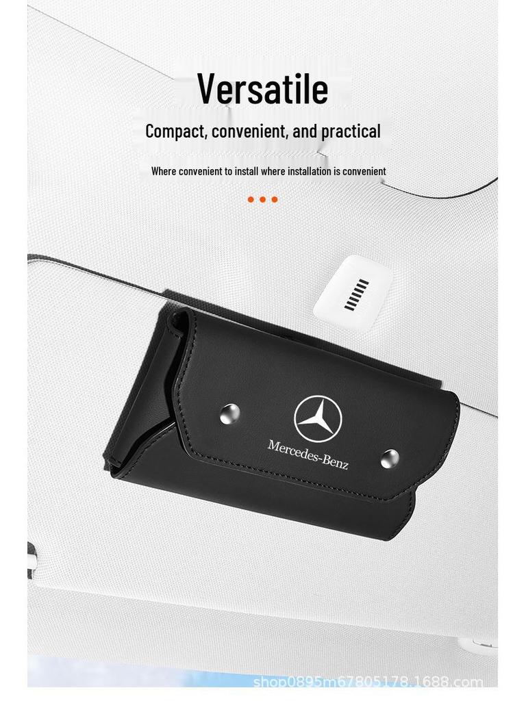 Uniwersalny Uchwyt na Okulary Przeciwsłoneczne i Schowek do Osłony Przeciwsłonecznej Samochodu