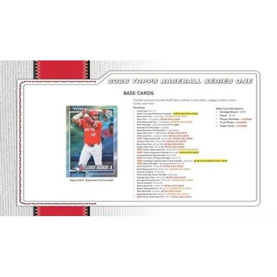 MLB 2026 TOPPS SERIES 1 BASEBALL VALUE BOX