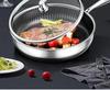 316L Stainless Steel Non-Stick Double-Sided Frying Pan for Eggs and Steak, Coating-Free, Flat-Bottom.